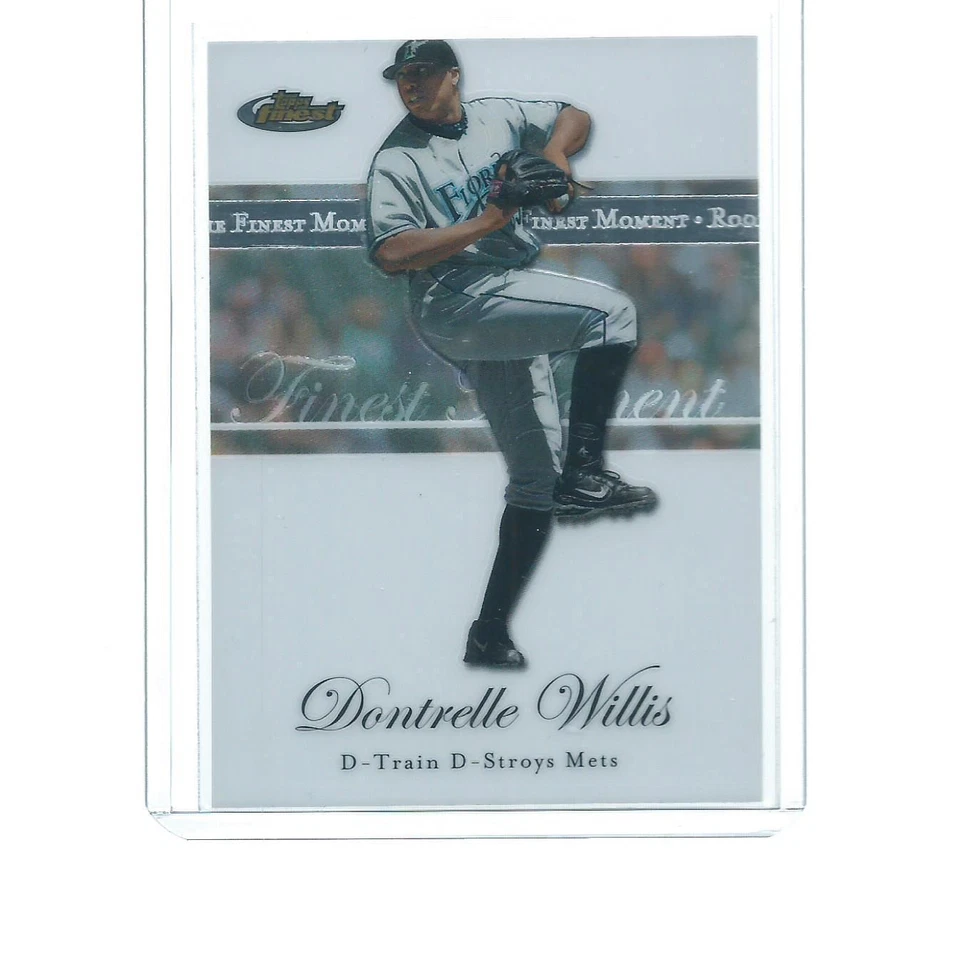2007 TOPPS FINEST BASEBALL FINEST MOMENTS DONTRELLE WILLIS - Image 1 of 1