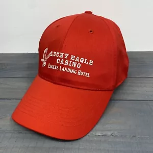 LUCKY EAGLE CASINO & HOTEL (WA) Red Baseball Style adjustable cap / hat - Picture 1 of 6