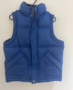 GapKids Boys Solid Blue 100% Polyester Nylon Lining Cozy Puffer Vest XS 4-5 - Picture 1 of 5