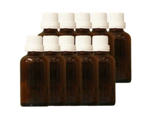 Braunglasflasche Tropfeinsatz DIN18 Apothekerflasche Medizin Flaschen 10x50ml - Bild 1 von 6