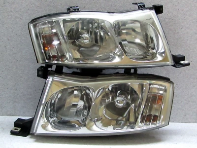 1999 2004 JDM NISSAN CEDRIC Y34 INFINITI M45 KOUKI CHROME HEADLIGHT SET OEM - Image 1 of 4