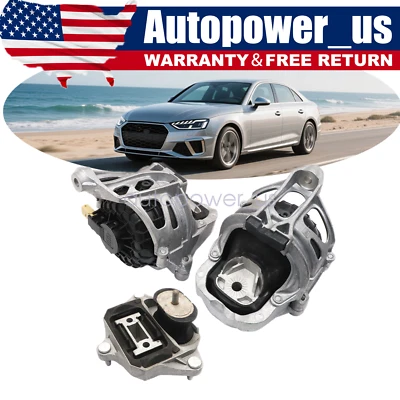 For 2017-2020 Audi S4 S5 Quattro 3X Engine Motor Mounts & Transmission Mount Set - Image 1 of 4