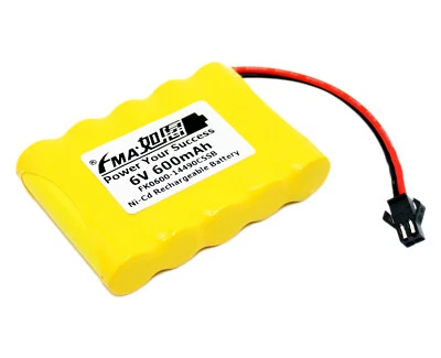 AA 6V 600mAh Battery for Home Alarm System Luminous Voice Toys Exit Light - Image 1 of 4