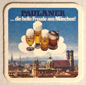 MÜNCHEN PAULANER THOMAS BRAUEREI 1 BIERDECKEL 1 BEER COASTER - 1960/70er - Picture 1 of 2