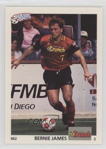 1991 Soccer Shots MSL Bernie James #062