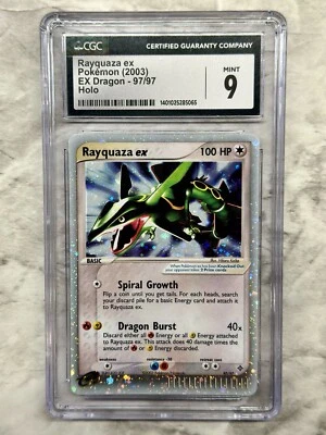 Rayquaza ex Pokémon (2003) EX Dragon - 97/97 Holo CGC 9 - Image 1 of 2