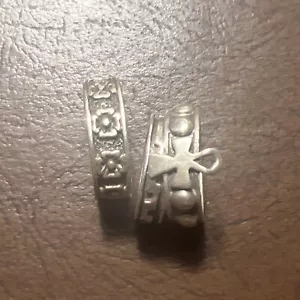 3 Vintage Sterling Silver Rings various sizes - Total weight 9.77 grams - Picture 1 of 7