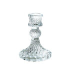French Vintage Crystal Candle Holder Taper Glass Candlelight Dinner Ornament
