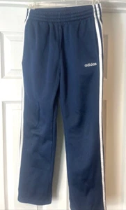 Adidas Youth Boys Tricot Three Stripe Fleece Pants SZ 10/12 Pre-owned - Picture 1 of 11