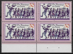 Bund 1978 ** Mi 972 Rattenfänger im Viererblock VB 4er vom Unterrand UR 05407D - Bild 1 von 1