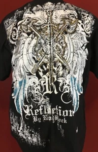 REFLECTION by Roadblock Graphic Button Front Shirt Herren Medium 100% Baumwolle  - Bild 1 von 9