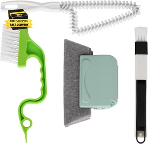 Hand-Held Groove Gap Cleaning Tools Door Window Track Kitchen Cleaning Brushes ( - Picture 1 of 6