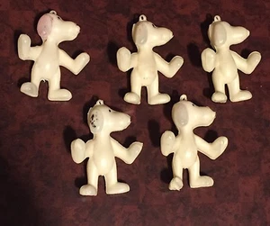 LOTE DE 5 FIGURAS DE CACAHUETES SNOOPY CHARMS VINTAGE AÑOS 70 - Imagen 1 de 2
