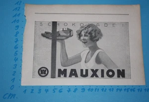Reklame MAUXION Schokolade Reklame-Kunst 1926 Werbe-Design 20er Jahre - Bild 1 von 1