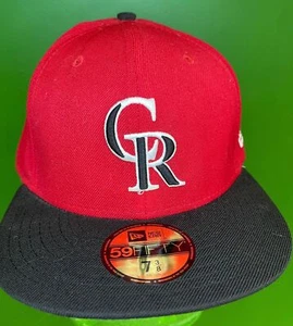 Gorra de béisbol 59FIFTY de los Colorado Rockies New Era de la MLB 7-3/8 - Imagen 1 de 7