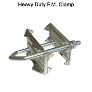 2” x 1” inch Heavy Duty FM Aerial Clamp U Bolt horizontal mast T Junction - Picture 1 of 2