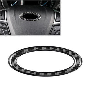 Für Ford Mondeo 2013-19 Lenkrad Mittelring Abdeckung Blende Kohlefaser Schwarz - Bild 1 von 7