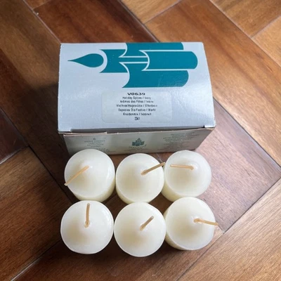 PARTYLITE 6 Velas Votivas Vacaciones Especias Aroma Color Marfil V0639 Nuevo Foto 1 de 4