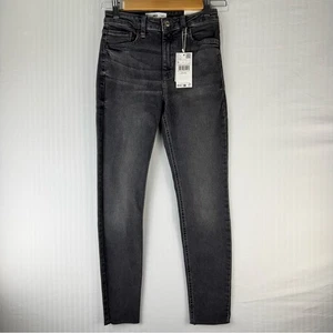 MNG Collection ISA Black Denim Skinny Jeans Mid-Rise Tight Fit Cropped Gr. 4 - Bild 1 von 8