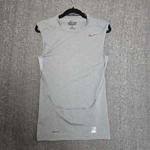 Nike Pro Combat Dri-FIT Sleeveless Compression Shirt Men’s Medium Gray - Picture 1 of 9