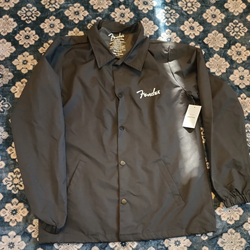 Fender Windbreaker (L) coach's jacket  Black - Image 1 of 4
