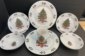 GIBSON~NOEL MORNING CHRISTMAS TREE~Place Setting For 4 - Picture 1 of 12