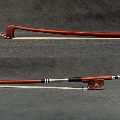 E.Sartory Copy Master Antique Pernambuco Violin Bow 4/4 Snakewood Parisan Silver - Image 1 of 4