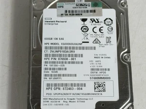 2 Stück Seagate HP ST600MM0009 600GB SAS 3 2,5 Zoll Enterprise Festplatte - Bild 1 von 6
