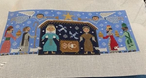Birds Of A Feather BF222 JOYOUS CHRSTMAS Nativity Handpainted Needlepoint Canvas - Picture 1 of 5