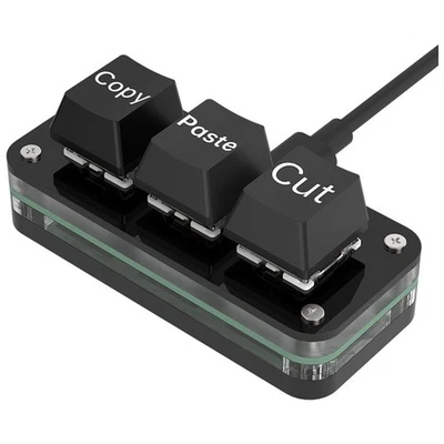 3 Keys Macro Programming  Keyboard for Photoshop Gaming Hotswap Programming9892 - Image 1 of 4