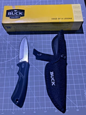 Buck 684 Bucklite Max II Small Fixed Blade Knife Hunting with Sheath /never used - Image 1 of 4