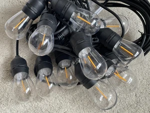 15-45m LED Lichterkette Außen S14 lichterkette E27 Glühbirnen Wasserdicht Lampen - Bild 1 von 18