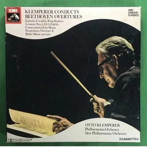 Otto Klemperer, Beethoven Overtures,  Double Audio Cassette Set. - Picture 1 of 3