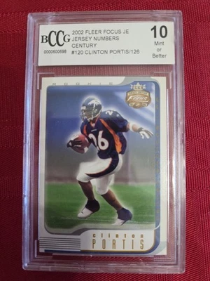 2002 Fleer Focus JE Clinton Portis #120 BCCG 10 - Image 1 of 2