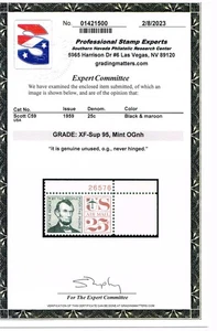 EXCEPTIONAL GENUINE SCOTT #C59 MINT PRISTINE OG NH PSE CERT GRADED XF-SUPERB 95 - Picture 1 of 3