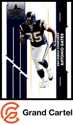 2006 Leaf Rookies & Stars #84 Antonio Gates - San Diego Chargers GRAND CARTEL - Image 1 of 2