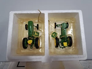 NOS Danbury Mint John Deere Tractors Ornaments Model 620 & 2440 - Picture 1 of 20