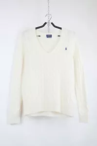 Suéter de lana y cachemira tejido con cable Ralph Lauren - L - Imagen 1 de 9