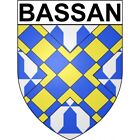 Bassan 34 Ville Stickers Blason Autocollant Adhésif