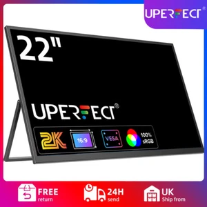 UPERFECT FHD Portable Monitor 22.0" IPS 1920*1080P MINI HDMI Type-C Display HDR - Picture 1 of 21