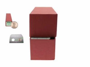 Guardhouse Red/Cent Coin Box with 100 flips, 2" x 2" x 8.5" - Picture 1 of 8