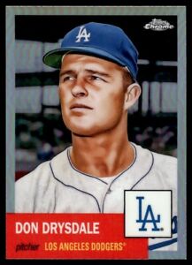 2022 Topps Chrome Platinum  Refractor Don Drysdale Los Angeles Dodgers #335