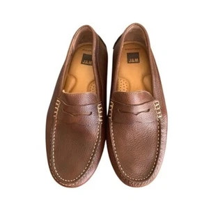 J&M Hombres Mocasines Flexibles Piel de Oveja Cuero Sin Cordones Cómodos Zapatos de Vestir Talla 9M - Imagen 1 de 10