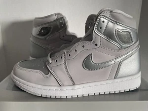 NIKE AIR JORDAN 1 RETRO HIGH OG CO JP NEUTRAL GREY METALLIC SILVER WHITE SZ 15 - Picture 1 of 6