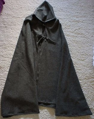 Jagd Jäger Bekleidung Kotze Umhang mit Kaputze Walkloden Jägergrün Mittelalter - Bild 1 von 4