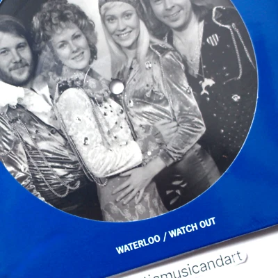 OBSCURE ABBA WATERLOOO PICTURE DISC 7" VINYL POLAR MINT AGNETHA FALTSKOG - Image 1 of 4
