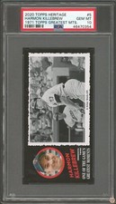 2020 TOPPS HERITAGE HARMON KILLEBREW ’71 TOPPS GREATEST MOMENTS #5 PSA 10 POP 1