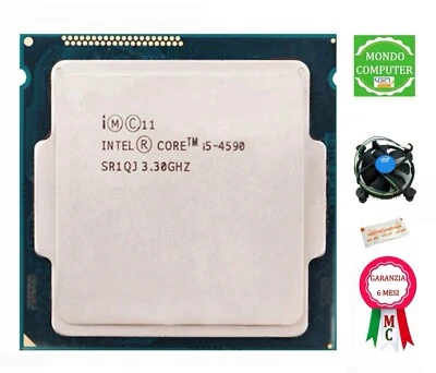 PROCESSORE SOCKET 1150 INTEL CORE  i5 4590 §  SR1QJ - Immagine 1 di 4