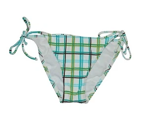 Bikini Roxy GO FOR THE PLAID STRING Verde Múltiples Cuadros Parte inferior de Bikini para Junior - Imagen 1 de 3