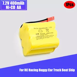 1×7.2V 400mAh NiCD Battery JST plug for RC Racing Buggy Car Truck Speedboat Ship - Picture 1 of 10